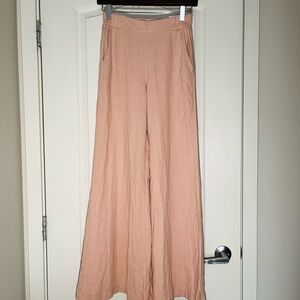 NWOT Light Coral Pants Rewash High-Waisted Wide Leg Pants, Size XS